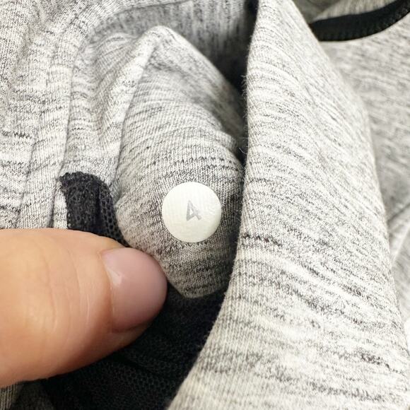 Lululemon Going Places Jacket Grey Black Heathered Space Dye Zip Up Size 4 - Picture 5 of 7